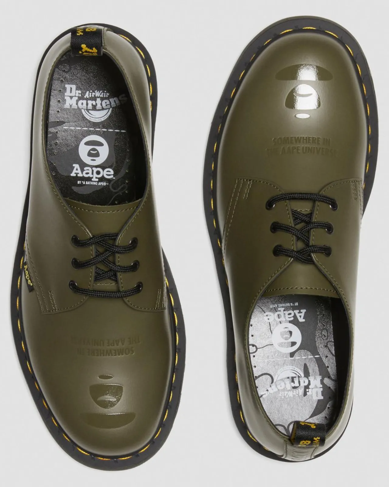 Dr. Martens 1461 AAPE Smooth Leren Schoenen^UNISEX Veterschoenen|Schoenen