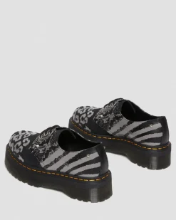 Dr. Martens 1461 Animal Clash Leren & Suède Platform Schoenen^MENS Heren Sale|Veterschoenen