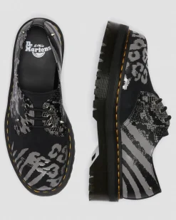 Dr. Martens 1461 Animal Clash Leren & Suède Platform Schoenen^MENS Heren Sale|Veterschoenen