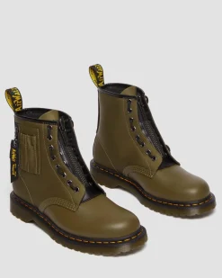 Dr. Martens 1460 BEN ALPHA INDUSTRIES LEREN & NYLON LAARS^UNISEX Nieuw Binnen|Trending Stijlen