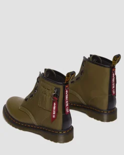 Dr. Martens 1460 BEN ALPHA INDUSTRIES LEREN & NYLON LAARS^UNISEX Nieuw Binnen|Trending Stijlen