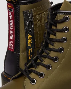 Dr. Martens 1460 BEN ALPHA INDUSTRIES LEREN & NYLON LAARS^UNISEX Nieuw Binnen|Trending Stijlen