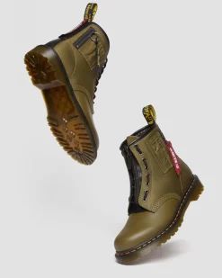 Dr. Martens 1460 BEN ALPHA INDUSTRIES LEREN & NYLON LAARS^UNISEX Nieuw Binnen|Trending Stijlen