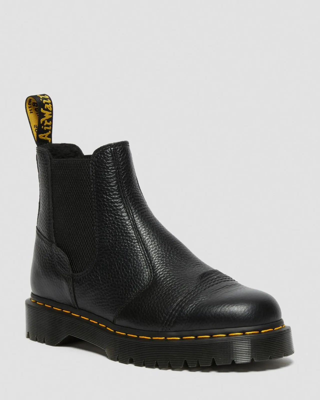 Dr. Martens 2976 Bex Leren Veterlaarzen Met Imitatiebont Voering^GIFTS Platform Laarzen|Enkellaarzen