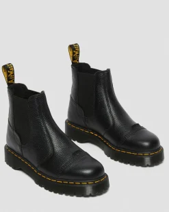 Dr. Martens 2976 Bex Leren Veterlaarzen Met Imitatiebont Voering^GIFTS Platform Laarzen|Enkellaarzen