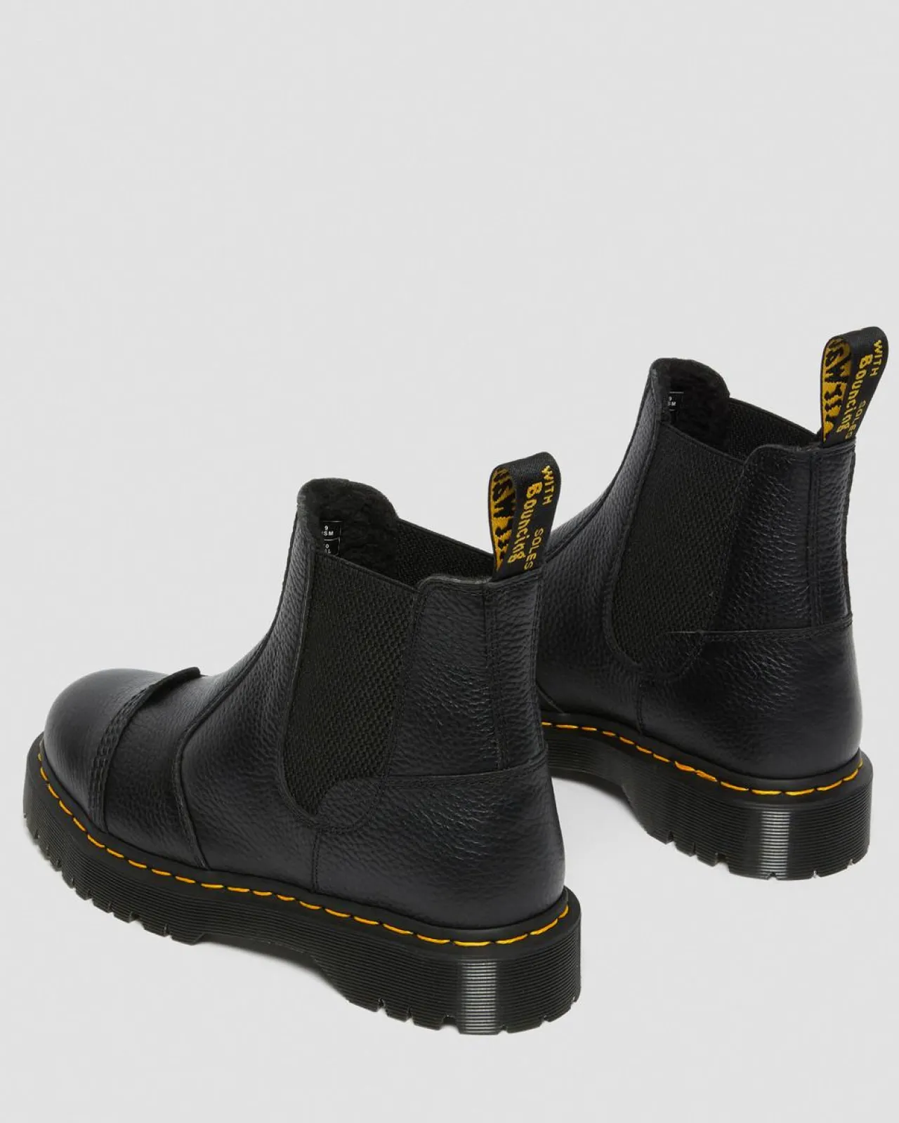 Dr. Martens 2976 Bex Leren Veterlaarzen Met Imitatiebont Voering^GIFTS Platform Laarzen|Enkellaarzen