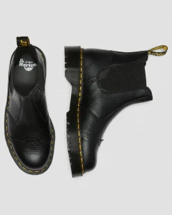 Dr. Martens 2976 Bex Leren Veterlaarzen Met Imitatiebont Voering^GIFTS Platform Laarzen|Enkellaarzen