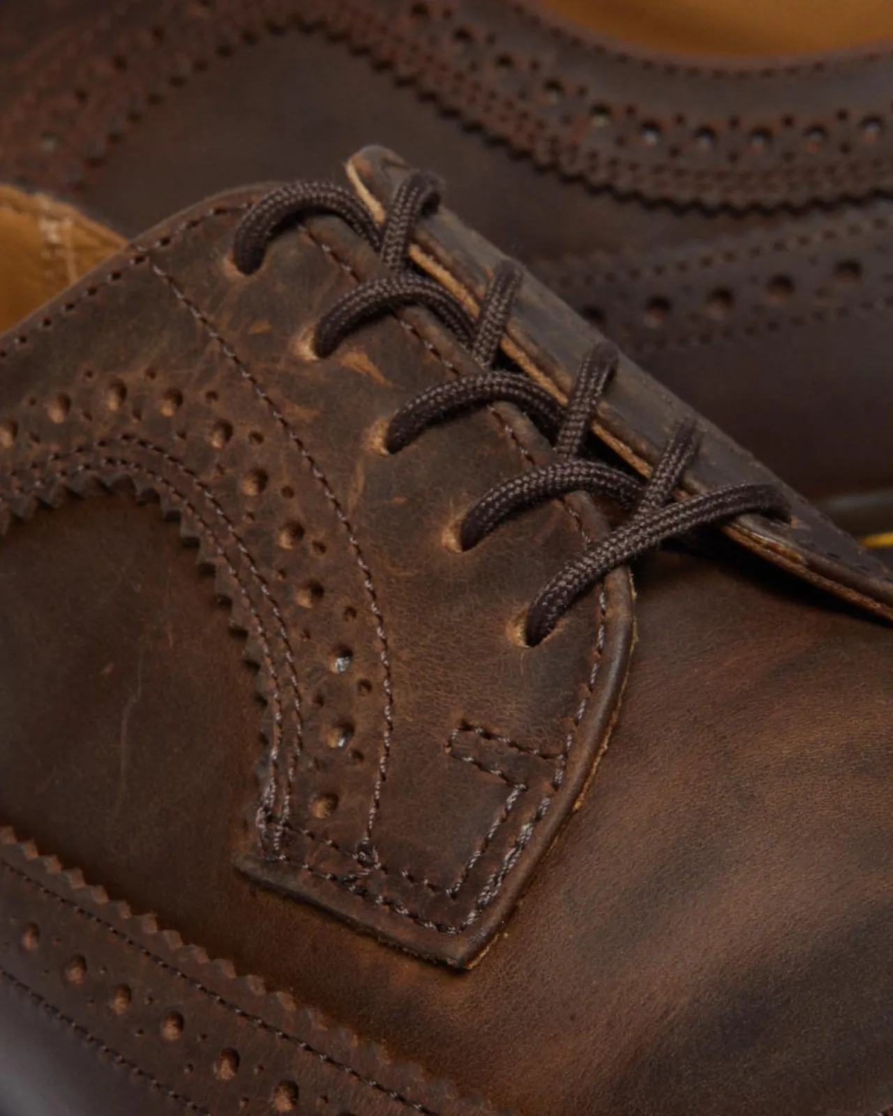 Dr. Martens 3989 Brogue Crazy Horse Leren Schoenen^ Nieuw Binnen|Nieuw Binnen