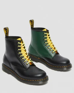 Dr. Martens 1460 Contrast Smooth Leren Veterlaarzen^WOMENS Utility Laarzen|Enkellaarzen