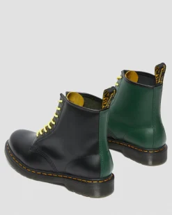 Dr. Martens 1460 Contrast Smooth Leren Veterlaarzen^WOMENS Utility Laarzen|Enkellaarzen