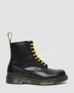 Dr. Martens 1460 Contrast Smooth Leren Veterlaarzen^WOMENS Utility Laarzen|Enkellaarzen