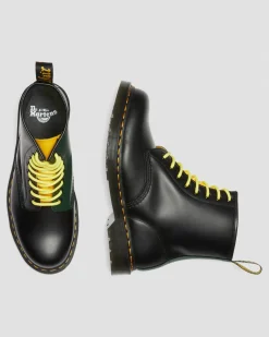 Dr. Martens 1460 Contrast Smooth Leren Veterlaarzen^WOMENS Utility Laarzen|Enkellaarzen