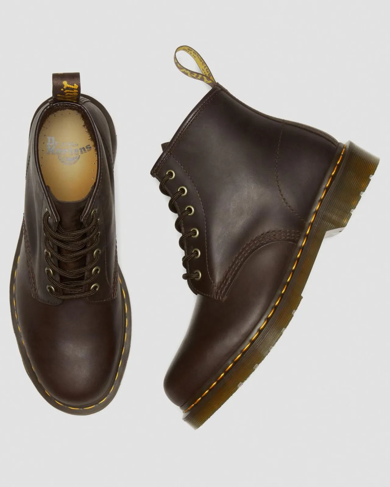 Dr. Martens 101 Crazy Horse Leren Enkellaarzen^MENS Enkellaarzen|Winter Stijlen