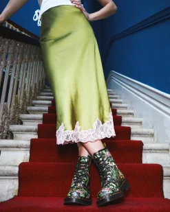 Dr. Martens 1460 Dames Veterlaarzen met bloemenprint^WOMENS Veterlaarzen