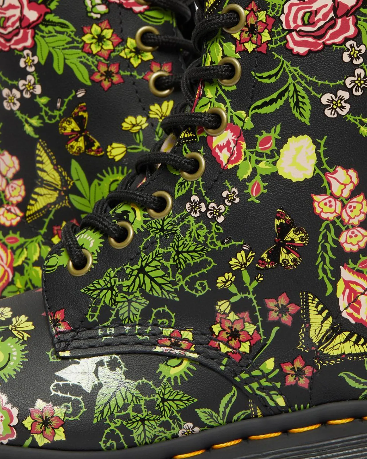 Dr. Martens 1460 Dames Veterlaarzen met bloemenprint^WOMENS Veterlaarzen