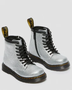 Dr. Martens 1460 Enkellaarsjes met Reptiel Reliëf Voor Peuters^UNISEX Sale Voor Kinderen|Laarzen