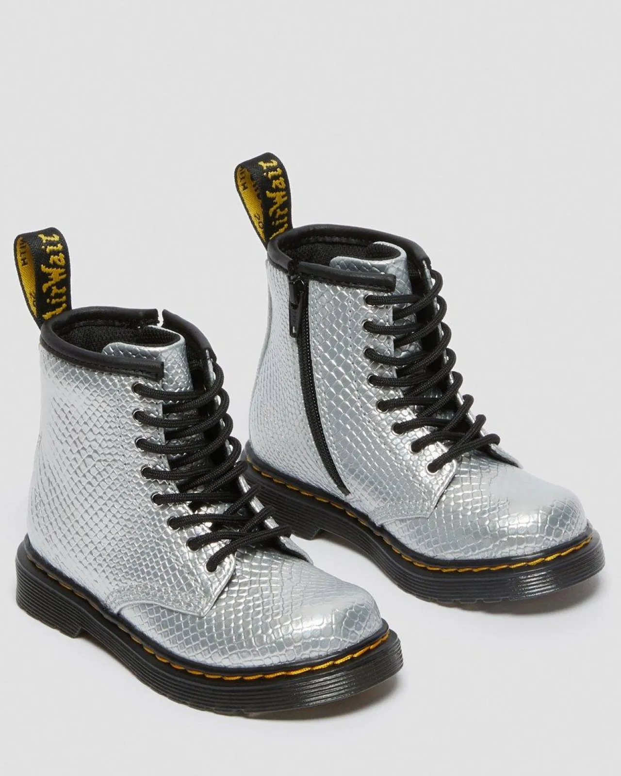 Dr. Martens 1460 Enkellaarsjes met Reptiel Reliëf Voor Peuters^UNISEX Sale Voor Kinderen|Laarzen