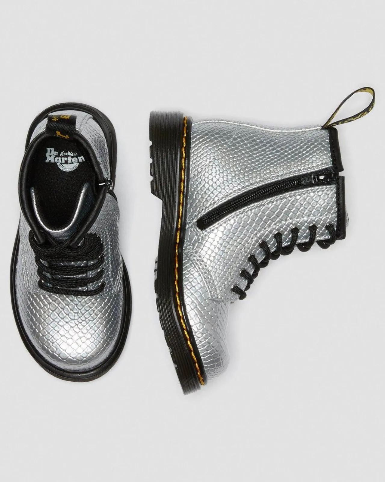 Dr. Martens 1460 Enkellaarsjes met Reptiel Reliëf Voor Peuters^UNISEX Sale Voor Kinderen|Laarzen