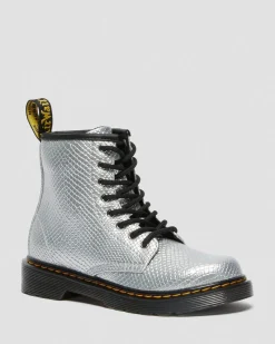 Dr. Martens 1460 Enkellaarzen met Reptiel Reliëf Voor Kinderen^UNISEX Sale Voor Kinderen|Laarzen