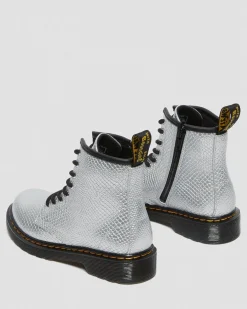 Dr. Martens 1460 Enkellaarzen met Reptiel Reliëf Voor Kinderen^UNISEX Sale Voor Kinderen|Laarzen