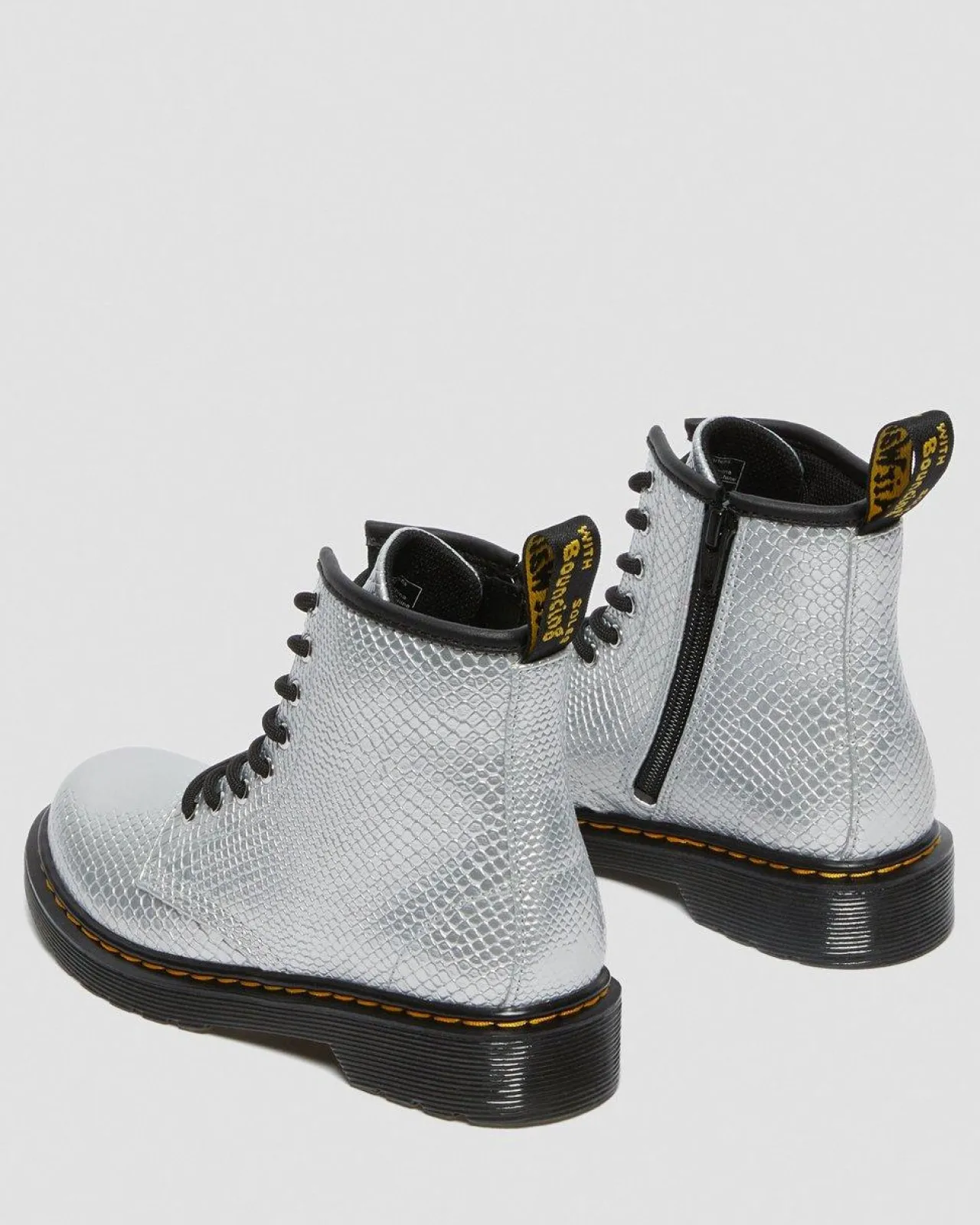 Dr. Martens 1460 Enkellaarzen met Reptiel Reliëf Voor Kinderen^UNISEX Sale Voor Kinderen|Laarzen
