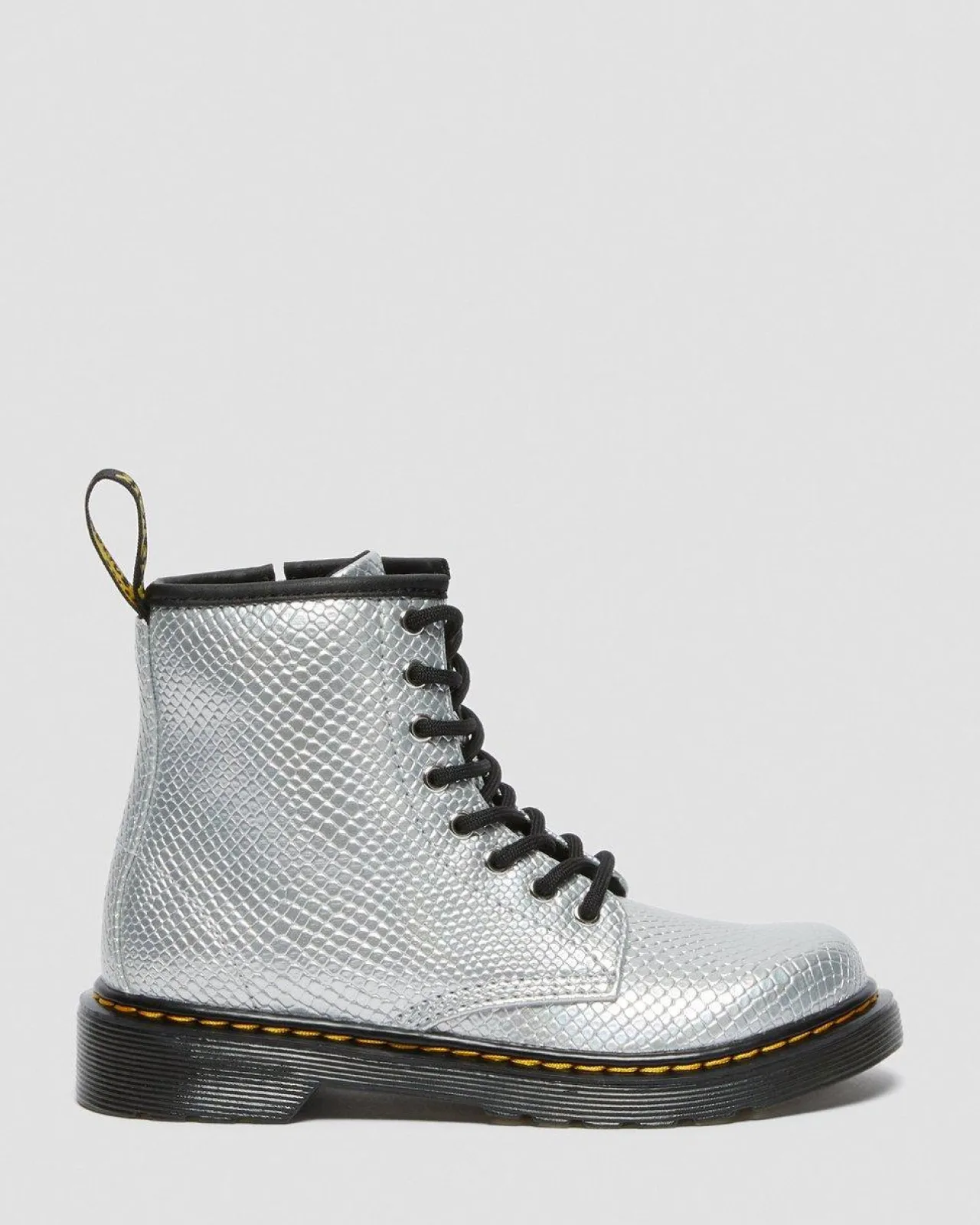 Dr. Martens 1460 Enkellaarzen met Reptiel Reliëf Voor Kinderen^UNISEX Sale Voor Kinderen|Laarzen