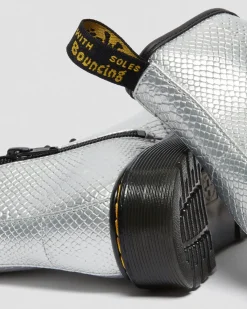 Dr. Martens 1460 Enkellaarzen met Reptiel Reliëf Voor Kinderen^UNISEX Sale Voor Kinderen|Laarzen
