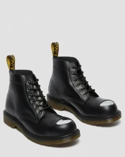 Dr. Martens 101 Exposed Stalen Neus Leren Laarzen^MENS Enkellaarzen|Veterlaarzen