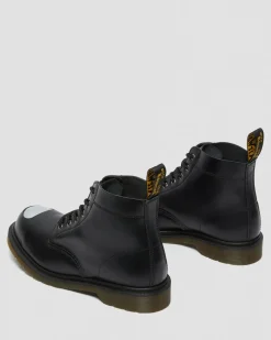 Dr. Martens 101 Exposed Stalen Neus Leren Laarzen^MENS Enkellaarzen|Veterlaarzen