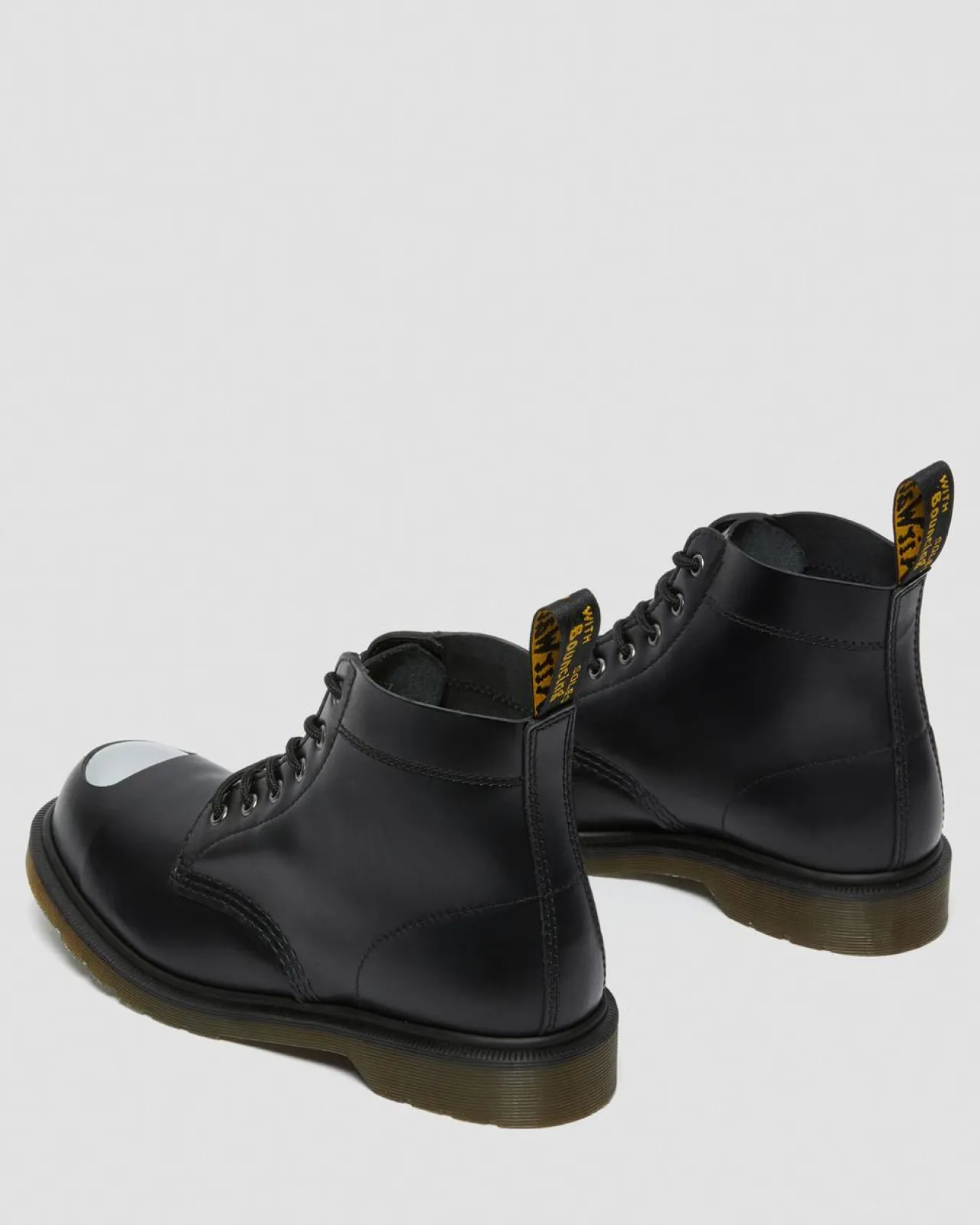 Dr. Martens 101 Exposed Stalen Neus Leren Laarzen^MENS Enkellaarzen|Veterlaarzen