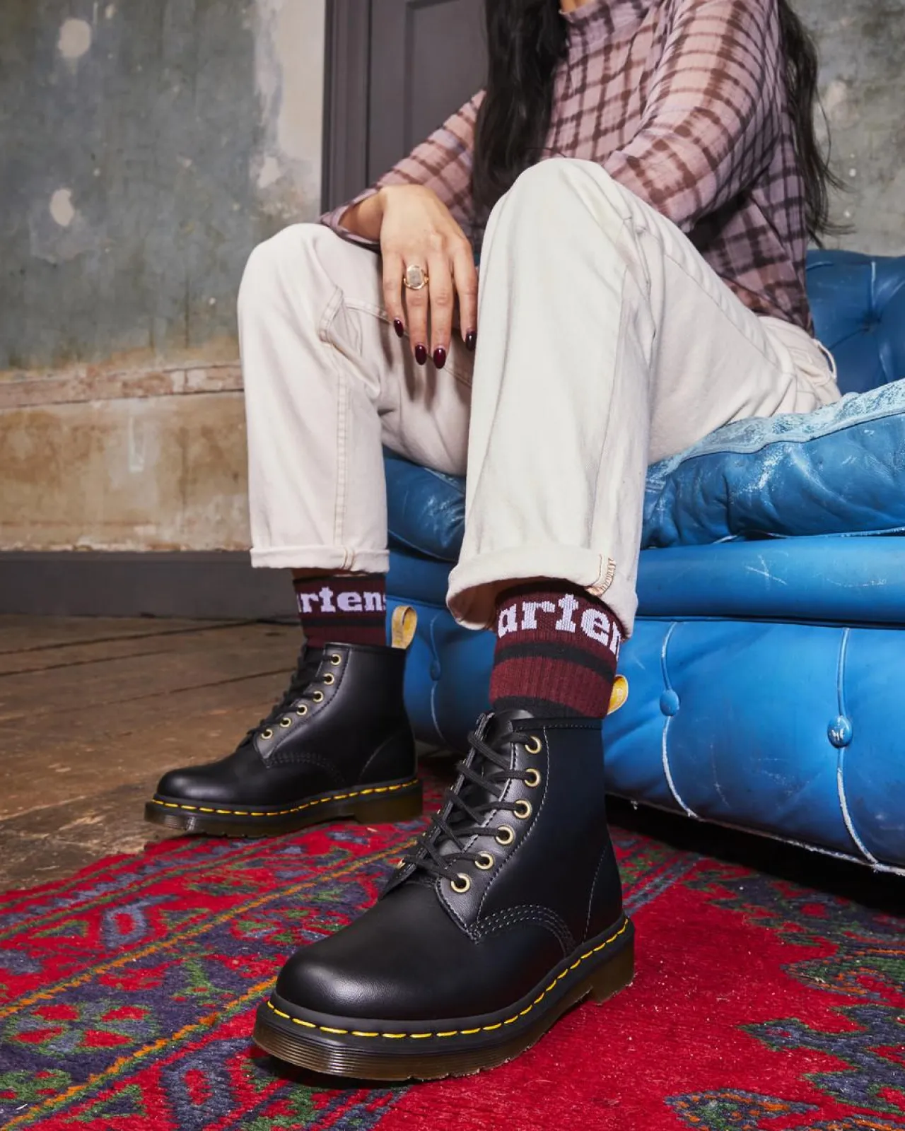 Dr. Martens 101 Felix Vegan Enkellaarzen^WOMENS Veterlaarzen|Vegan Laarzen