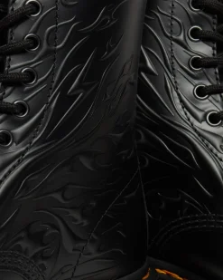 Dr. Martens 1460 Flames Emboss Leren Veterlaarzen^WOMENS Enkellaarzen|Veterlaarzen
