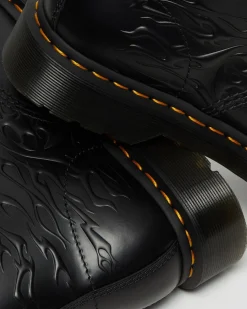 Dr. Martens 1460 Flames Emboss Leren Veterlaarzen^WOMENS Enkellaarzen|Veterlaarzen