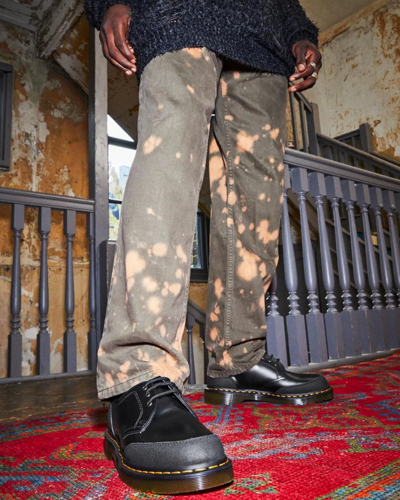 Dr. Martens 1461 Guard Panel Leren Schoenen^WOMENS Heren Sale|Veterschoenen