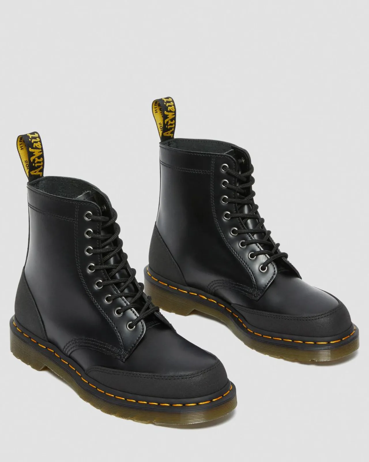 Dr. Martens 1460 Guard Panel Leren Veterlaarzen^WOMENS Heren Sale|Enkellaarzen