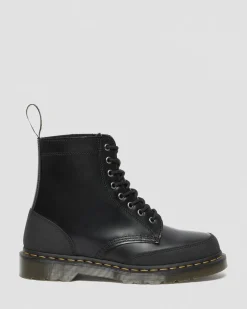 Dr. Martens 1460 Guard Panel Leren Veterlaarzen^WOMENS Heren Sale|Enkellaarzen