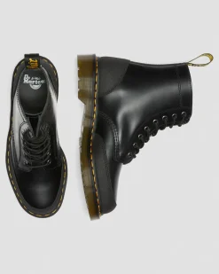 Dr. Martens 1460 Guard Panel Leren Veterlaarzen^WOMENS Heren Sale|Enkellaarzen