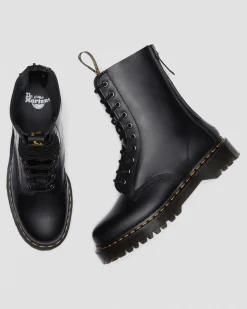 Dr. Martens 1490 Hi Bex Zip Leren Laarzen^MENS Platform Laarzen|Enkellaarzen