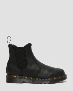 Dr. Martens 2976 IMITATIEBONT GEVOERDE CHELSEA BOOTS^UNISEX Enkellaarzen|Winter Stijlen