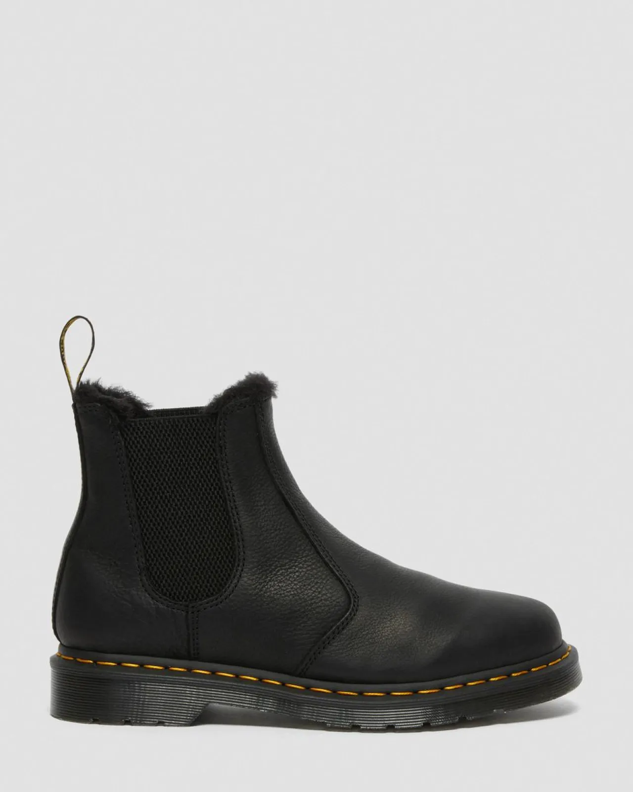Dr. Martens 2976 IMITATIEBONT GEVOERDE CHELSEA BOOTS^UNISEX Enkellaarzen|Winter Stijlen