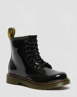 Dr. Martens 1460 Lakleren Veterlaarzen voor Kinderen^KIDS Meisjes Schoolschoenen|Jongens Schoolschoenen