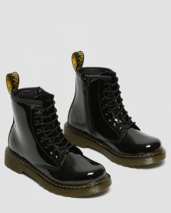 Dr. Martens 1460 Lakleren Veterlaarzen voor Kinderen^KIDS Meisjes Schoolschoenen|Jongens Schoolschoenen