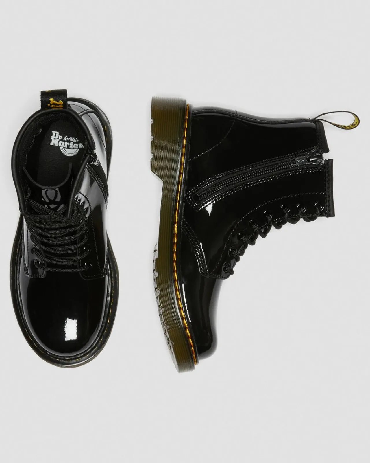 Dr. Martens 1460 Lakleren Veterlaarzen voor Kinderen^KIDS Meisjes Schoolschoenen|Jongens Schoolschoenen