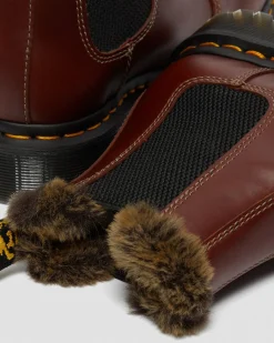 Dr. Martens 2976 Leonore Abruzzo Imitatiebont Gevoerde Chelsea Laarzen^GIFTS Chelsea Boots|Laarzen