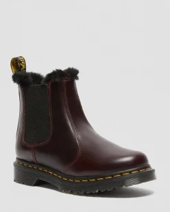 Dr. Martens 2976 Leonore Imitatiebont Gevoerde Chelsea Laarzen^UNISEX Enkellaarzen|Chelsea Boots