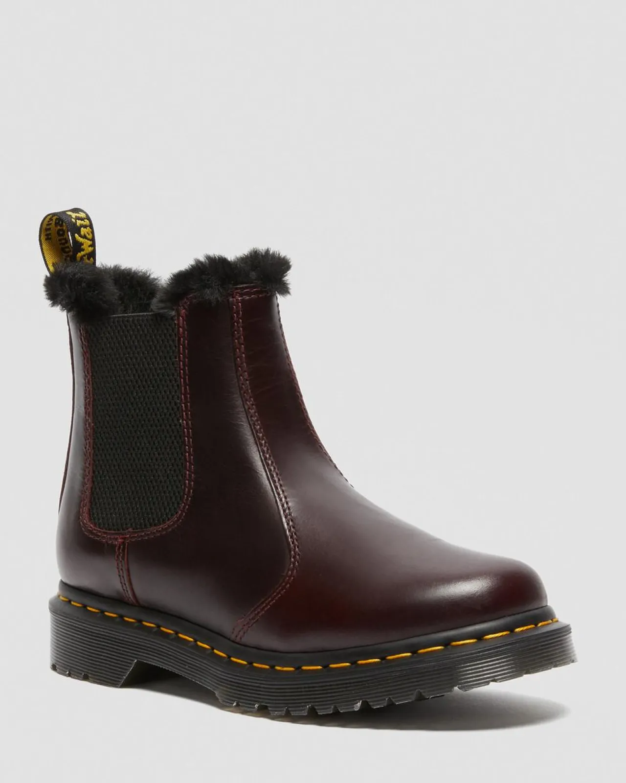 Dr. Martens 2976 Leonore Imitatiebont Gevoerde Chelsea Laarzen^UNISEX Enkellaarzen|Chelsea Boots