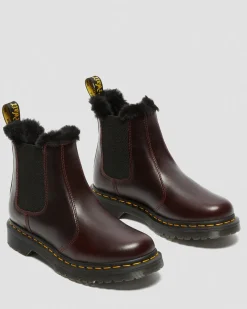 Dr. Martens 2976 Leonore Imitatiebont Gevoerde Chelsea Laarzen^UNISEX Enkellaarzen|Chelsea Boots
