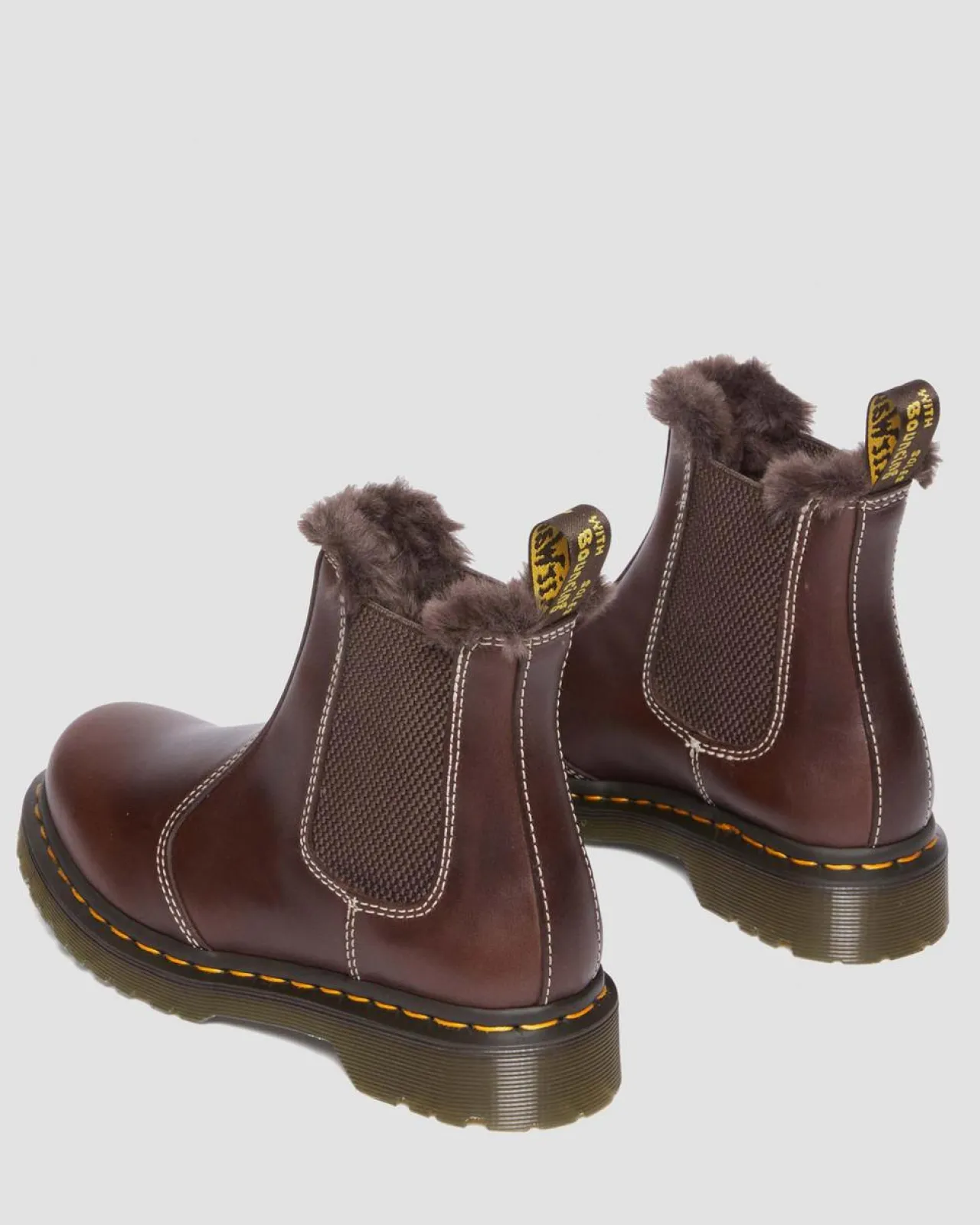 Dr. Martens 2976 Leonore Imitatiebont Gevoerde Chelsea Boots^UNISEX Enkellaarzen|Chelsea Boots
