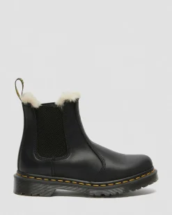 Dr. Martens 2976 Leonore Imitatiebont Gevoerde Chelsea Laarzen^WOMENS Enkellaarzen|Zachte Leren Laarzen