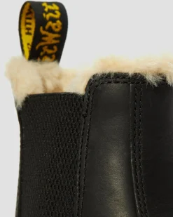 Dr. Martens 2976 Leonore Imitatiebont Gevoerde Chelsea Laarzen^WOMENS Enkellaarzen|Zachte Leren Laarzen